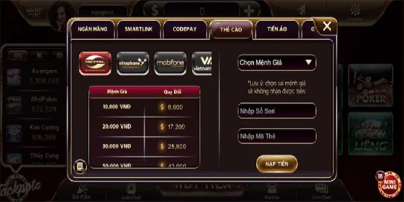 Phương thức gửi tiền vào nhà cái Nhatvip bằng ngân hàng